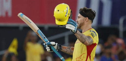 ৫ চার ৯ ছক্কায় ডু প্লেসির ঝড়ো সেঞ্চুরি