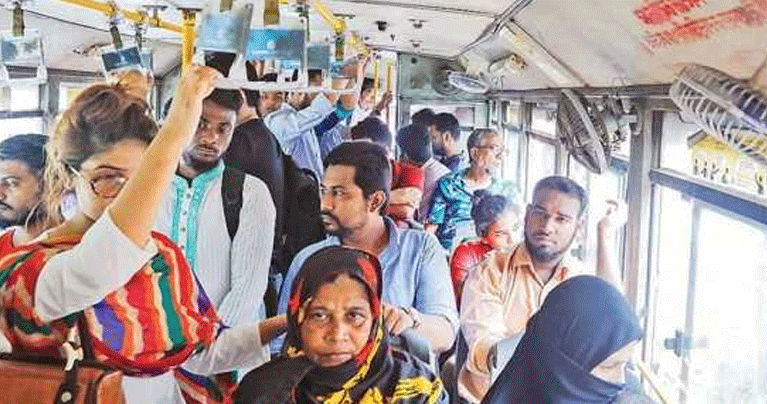 গণপরিবহনে নারী আসনের অপ্রতুলতা
